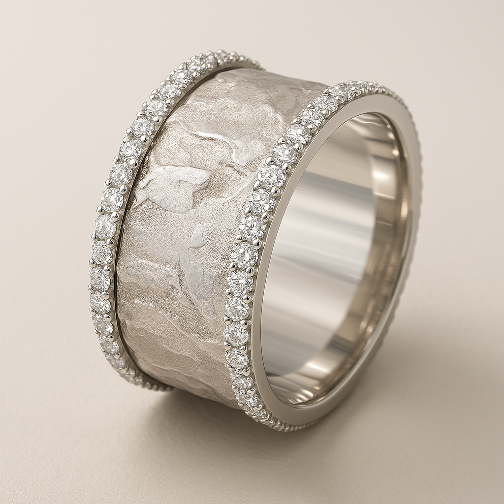Vintage Silver-Plated Zirconia Ring