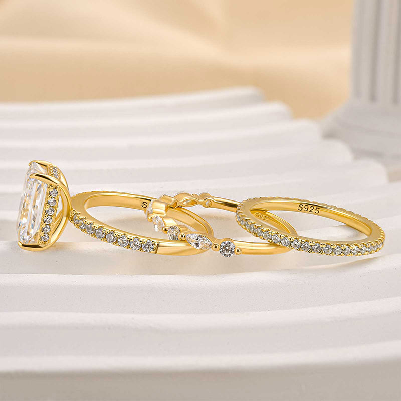 Set of 3 Jaily wedding rings
