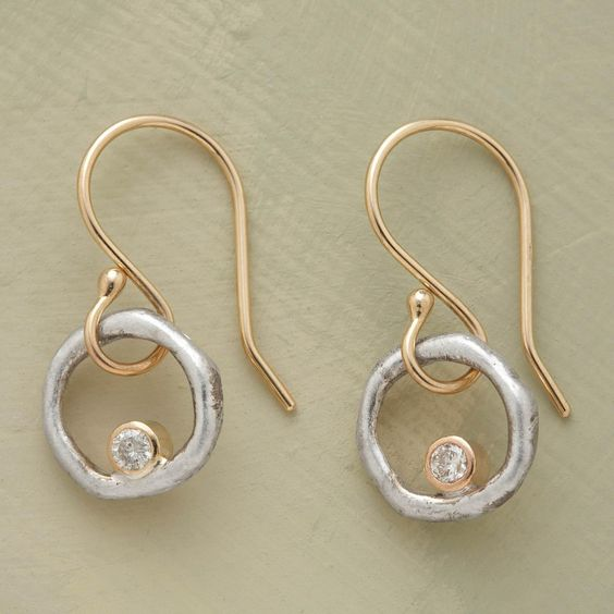 Vintage Zircon Earrings