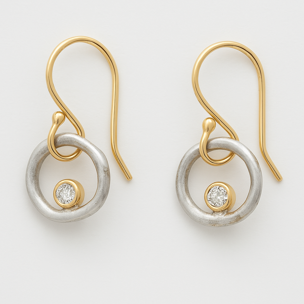 Vintage Zircon Earrings