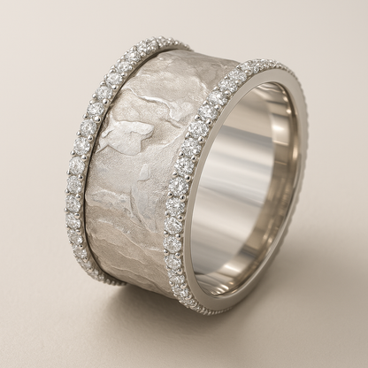 Vintage Silver-Plated Zirconia Ring