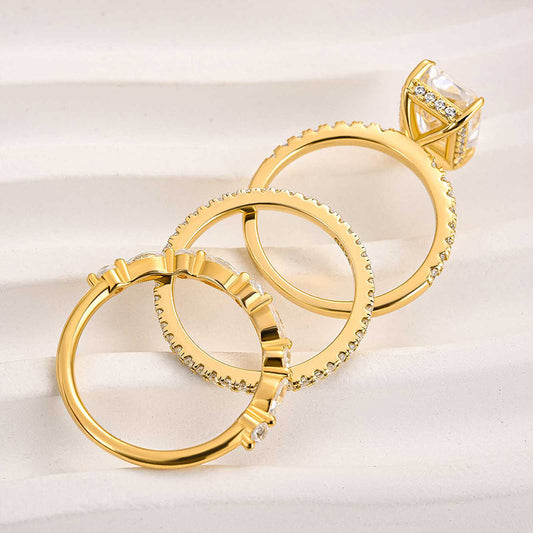 Set of 3 Jaily wedding rings