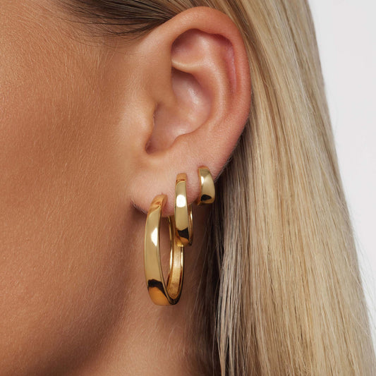 Gia Statement Hoops Earrings