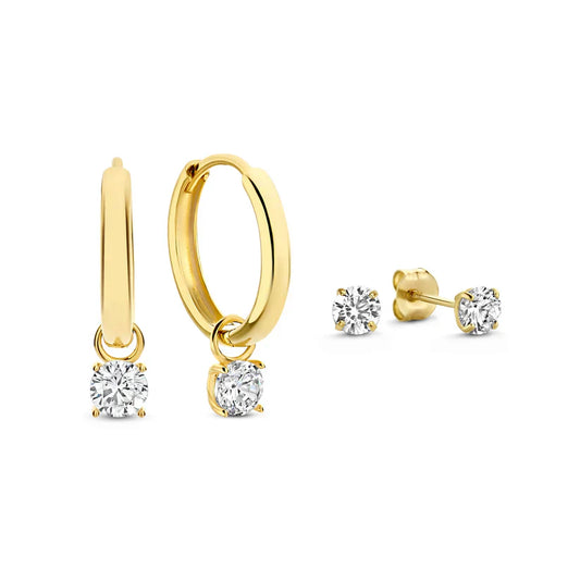Larmes de Lune Earring Set with Stone