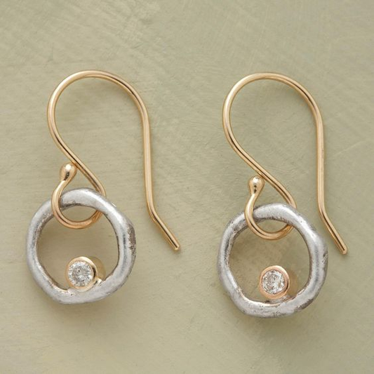 Vintage Zircon Earrings