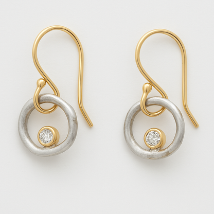 Vintage Zircon Earrings