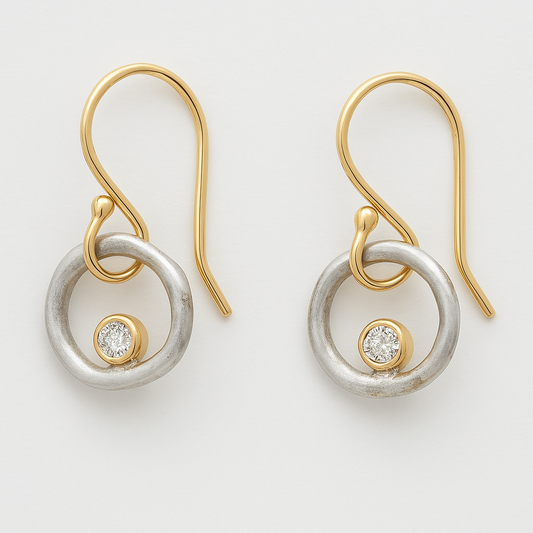 Vintage Zircon Earrings